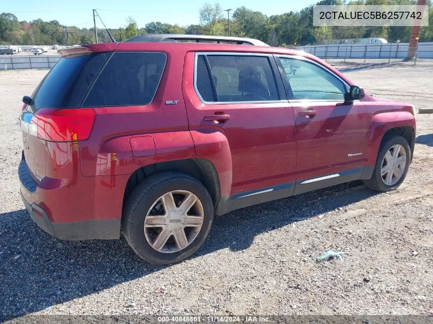 2011 GMC Terrain Slt-1 VIN: 2CTALUEC5B6257742 Lot: 40846501