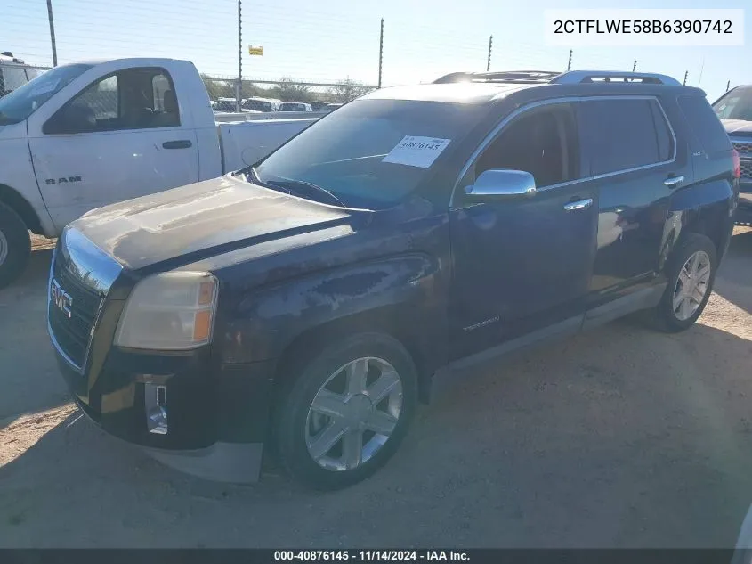 2011 GMC Terrain Slt-2 VIN: 2CTFLWE58B6390742 Lot: 40876145