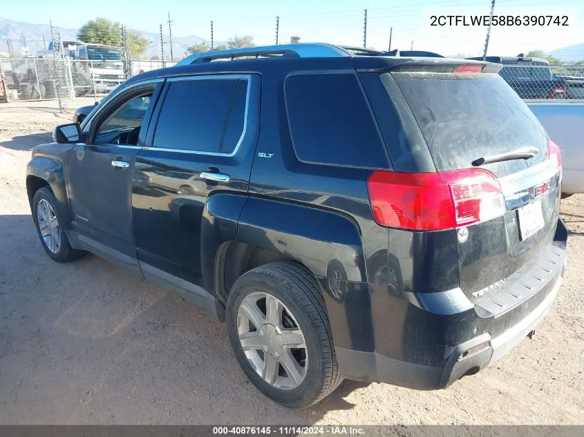 2011 GMC Terrain Slt-2 VIN: 2CTFLWE58B6390742 Lot: 40876145