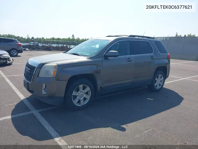 2012 GMC Terrain VIN: 2GKFLTEK0C6377621 Lot: 12071905