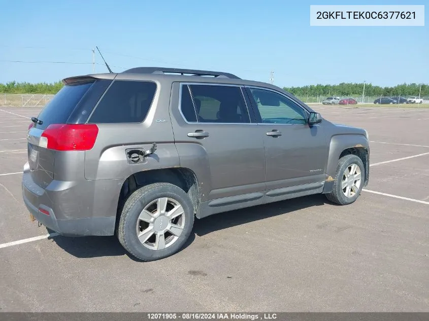 2012 GMC Terrain VIN: 2GKFLTEK0C6377621 Lot: 12071905