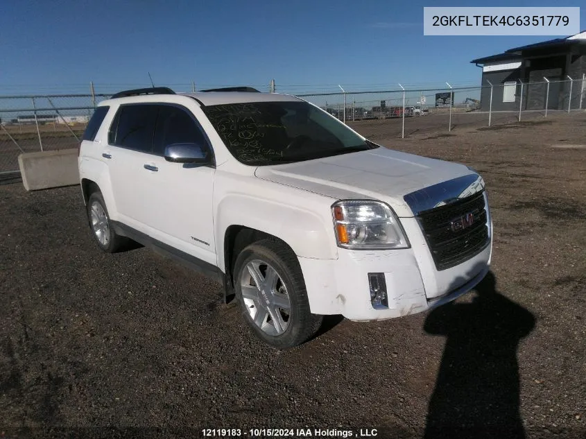 2012 GMC Terrain VIN: 2GKFLTEK4C6351779 Lot: 12119183