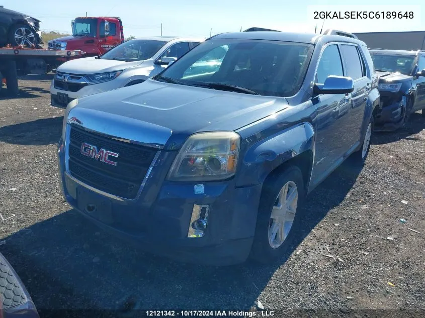 2012 GMC Terrain VIN: 2GKALSEK5C6189648 Lot: 12121342