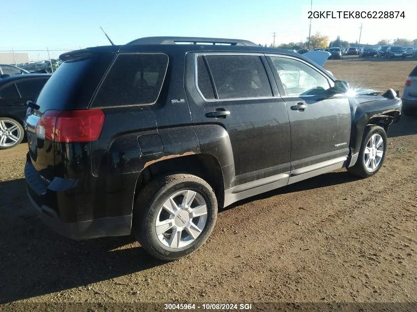 2012 GMC Terrain Sle VIN: 2GKFLTEK8C6228874 Lot: 30045964