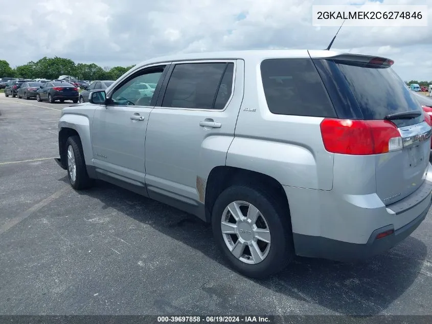 2012 GMC Terrain Sle-1 VIN: 2GKALMEK2C6274846 Lot: 39697858