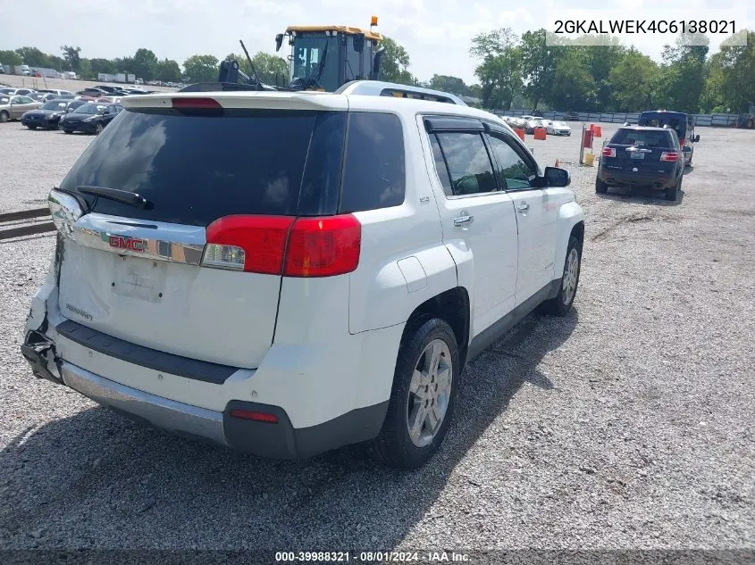 2012 GMC Terrain Slt-2 VIN: 2GKALWEK4C6138021 Lot: 39988321