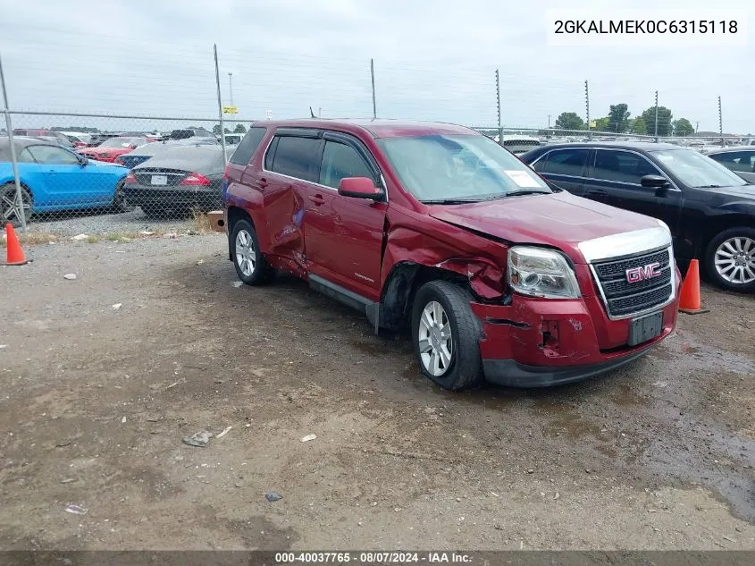 2GKALMEK0C6315118 2012 GMC Terrain Sle-1