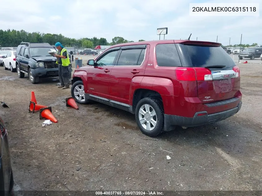 2GKALMEK0C6315118 2012 GMC Terrain Sle-1