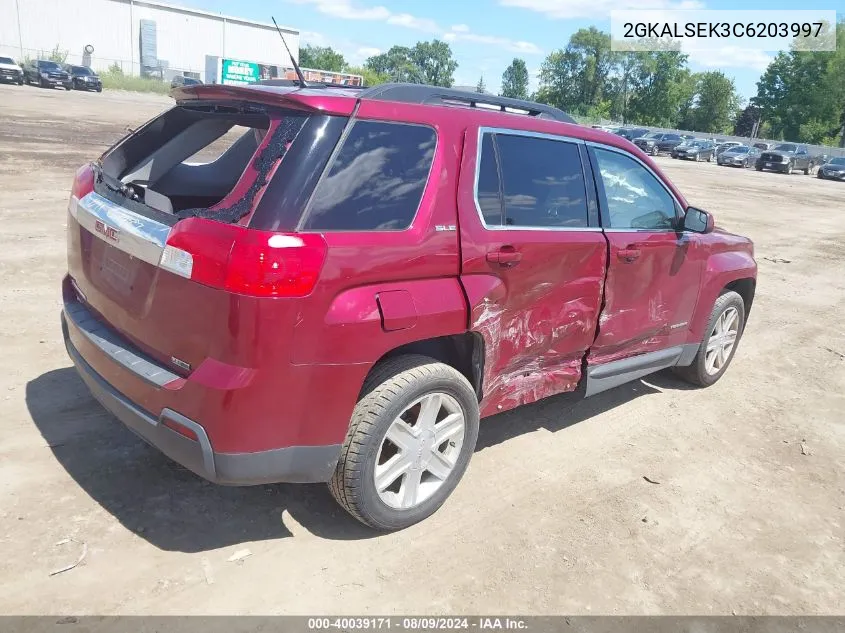 2012 GMC Terrain Sle-2 VIN: 2GKALSEK3C6203997 Lot: 40039171