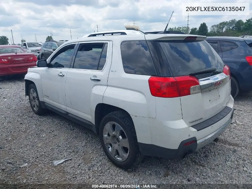 2012 GMC Terrain Slt-2 VIN: 2GKFLXE5XC6135047 Lot: 40062974