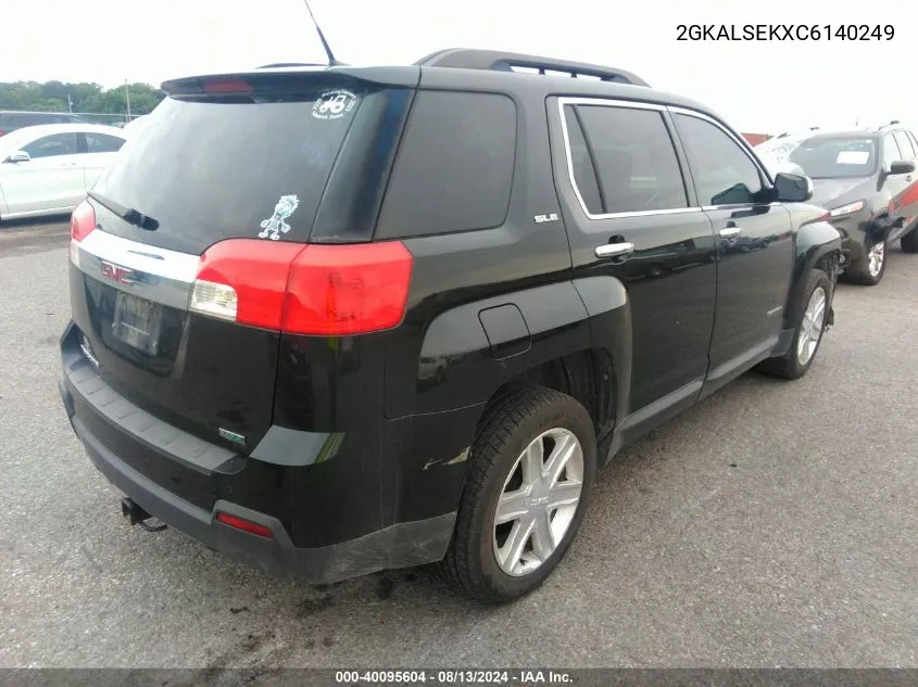 2012 GMC Terrain Sle-2 VIN: 2GKALSEKXC6140249 Lot: 40095604