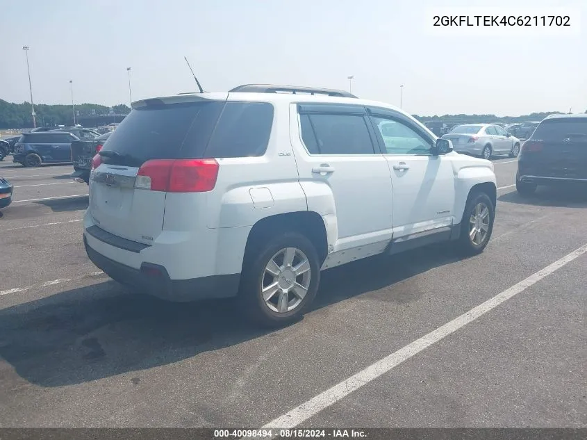 2012 GMC Terrain Sle-2 VIN: 2GKFLTEK4C6211702 Lot: 40098494