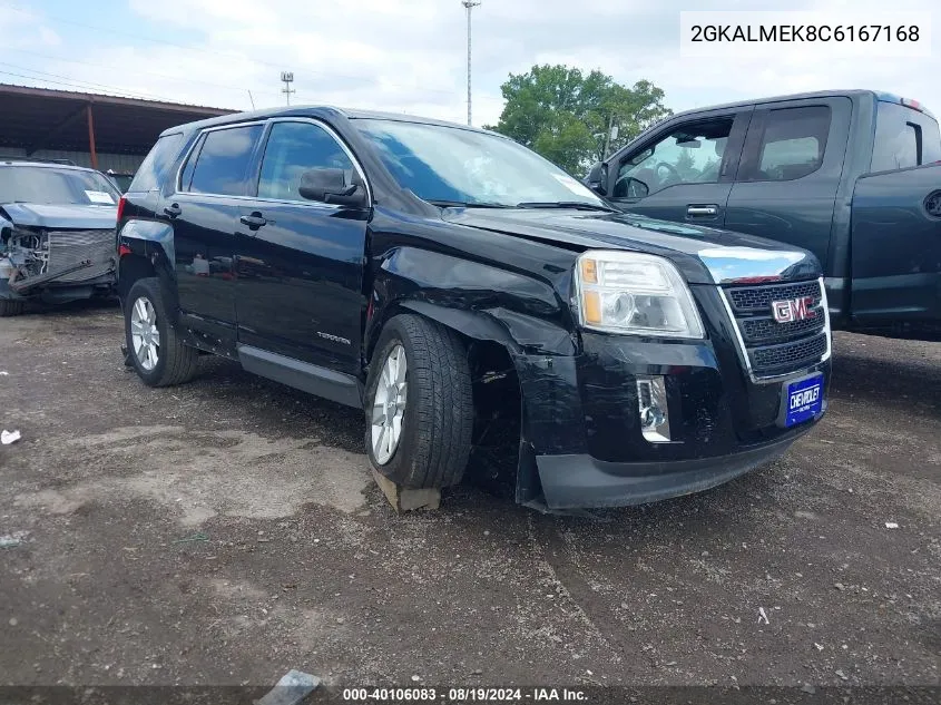 2012 GMC Terrain Sle-1 VIN: 2GKALMEK8C6167168 Lot: 40106083