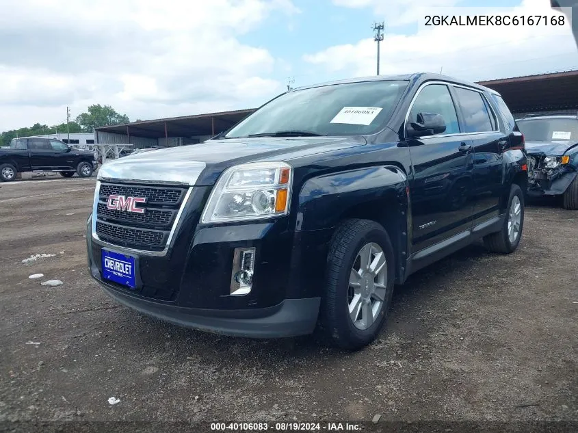 2012 GMC Terrain Sle-1 VIN: 2GKALMEK8C6167168 Lot: 40106083