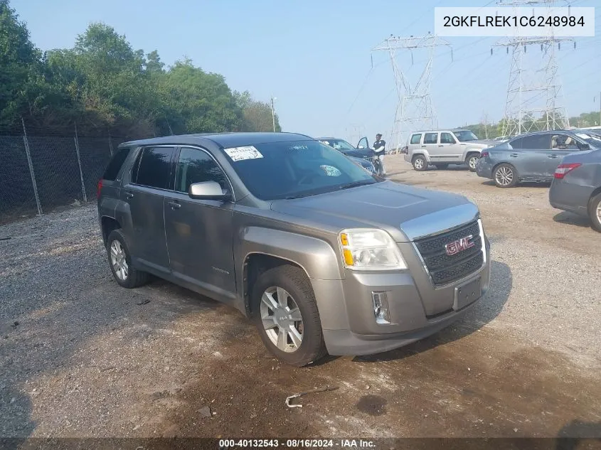 2012 GMC Terrain Sle-1 VIN: 2GKFLREK1C6248984 Lot: 40132543