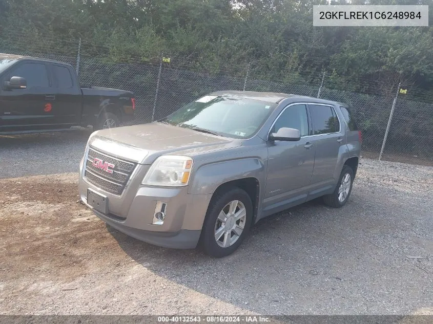 2012 GMC Terrain Sle-1 VIN: 2GKFLREK1C6248984 Lot: 40132543