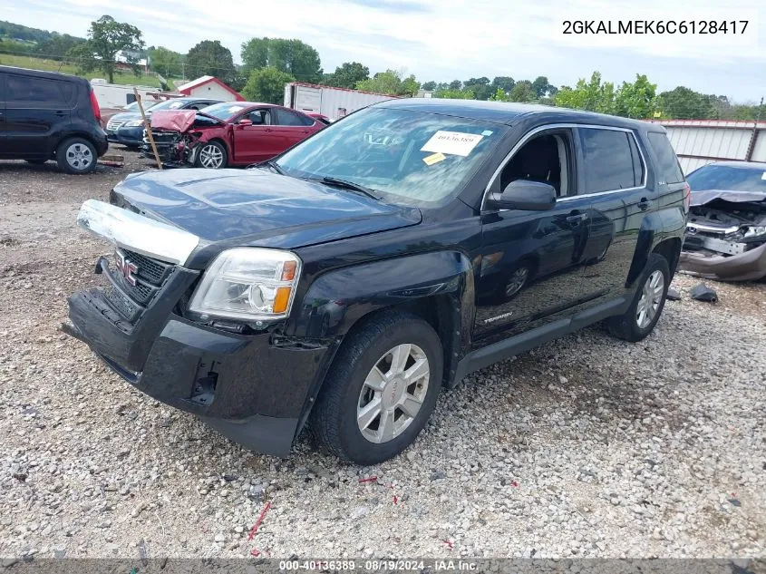 2012 GMC Terrain Sle-1 VIN: 2GKALMEK6C6128417 Lot: 40136389