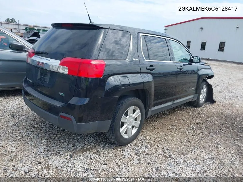 2012 GMC Terrain Sle-1 VIN: 2GKALMEK6C6128417 Lot: 40136389