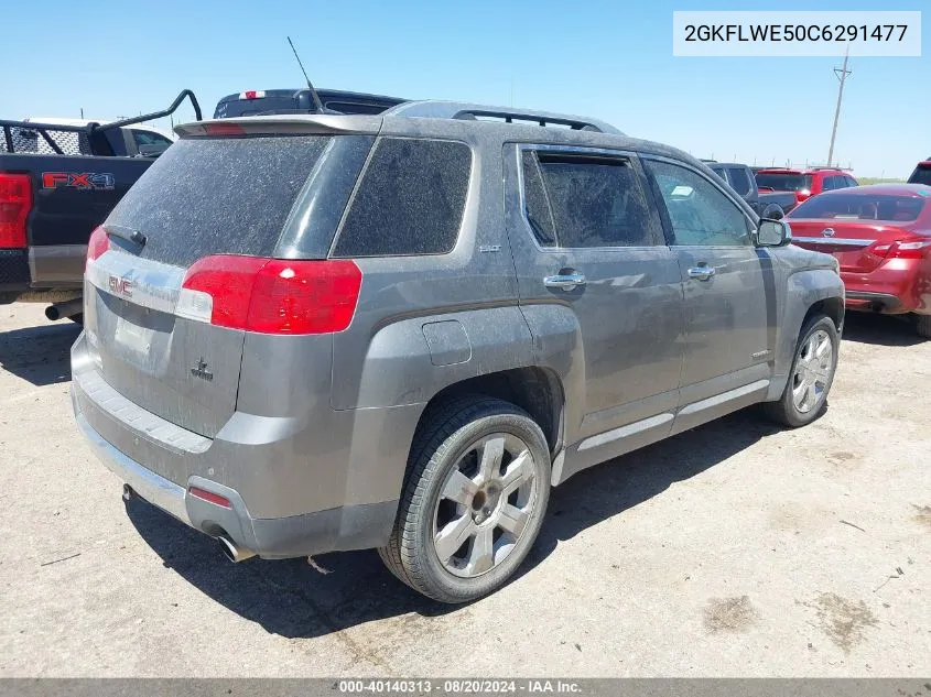 2012 GMC Terrain Slt VIN: 2GKFLWE50C6291477 Lot: 40140313