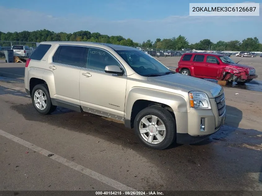 2012 GMC Terrain Sle-1 VIN: 2GKALMEK3C6126687 Lot: 40154215