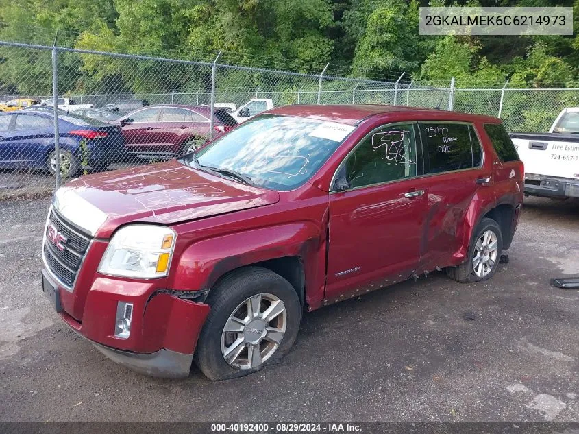 2012 GMC Terrain Sle-1 VIN: 2GKALMEK6C6214973 Lot: 40192400