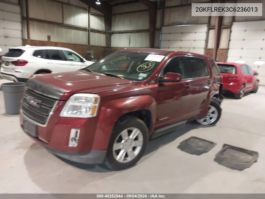 2012 GMC Terrain Sle VIN: 2GKFLREK3C6236013 Lot: 40252544