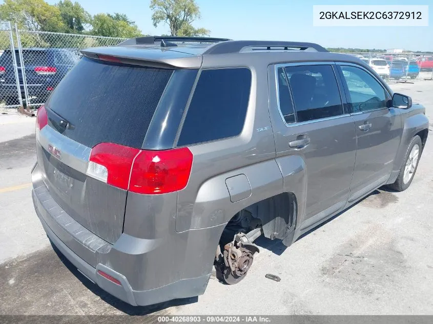 2012 GMC Terrain Sle-2 VIN: 2GKALSEK2C6372912 Lot: 40268903