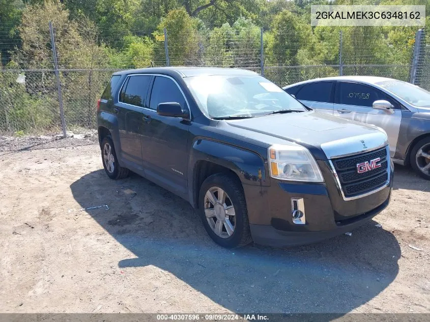 2012 GMC Terrain Sle-1 VIN: 2GKALMEK3C6348162 Lot: 40307596