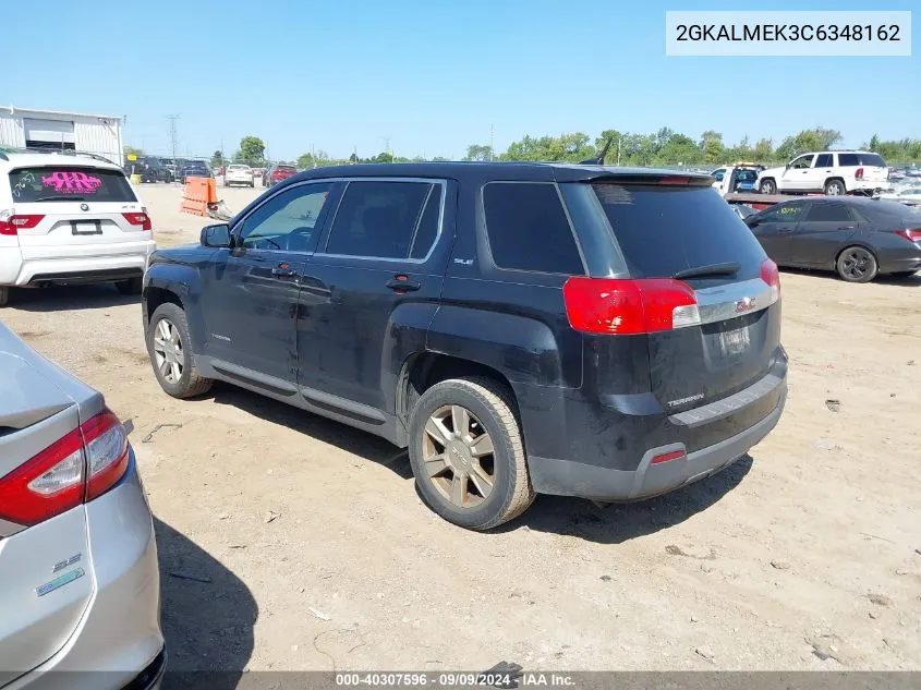 2012 GMC Terrain Sle-1 VIN: 2GKALMEK3C6348162 Lot: 40307596