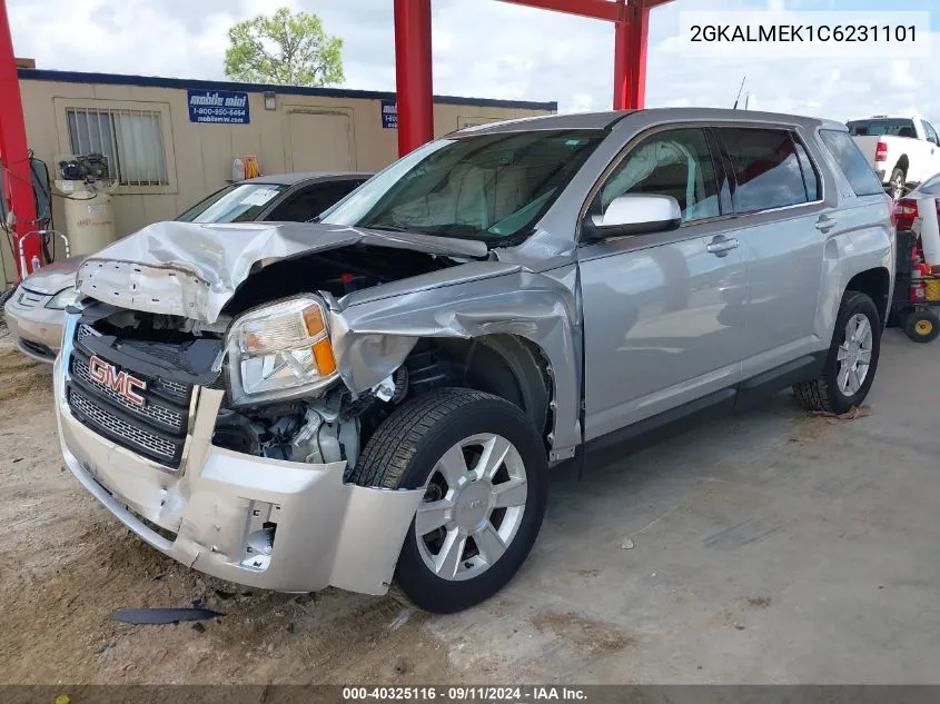 2012 GMC Terrain Sle-1 VIN: 2GKALMEK1C6231101 Lot: 40325116