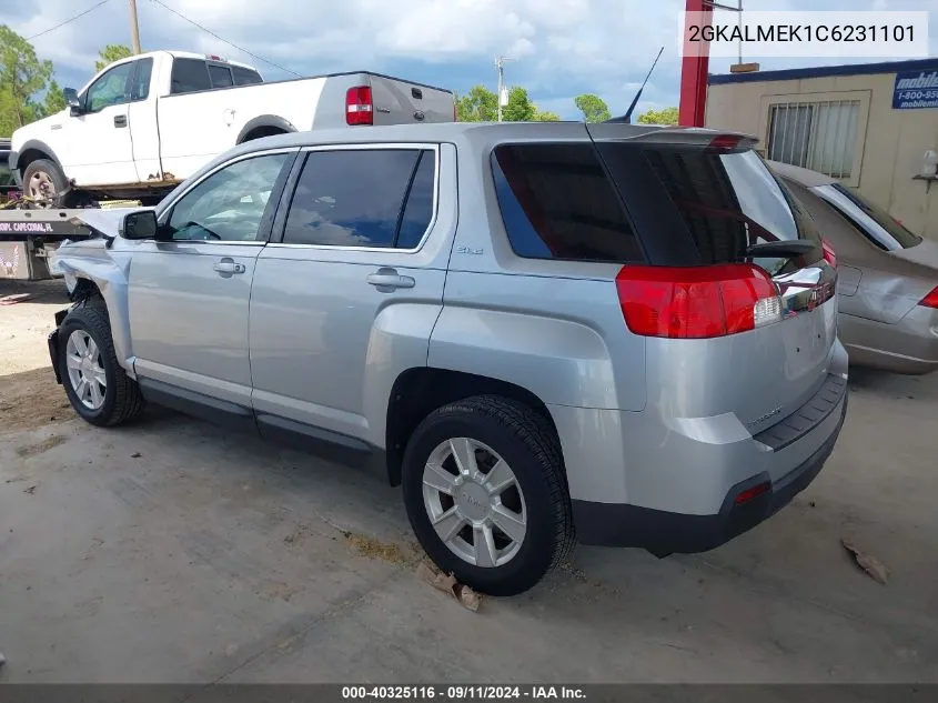 2012 GMC Terrain Sle-1 VIN: 2GKALMEK1C6231101 Lot: 40325116