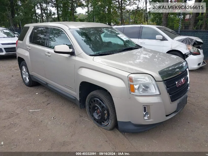 2012 GMC Terrain Sle-1 VIN: 2GKALMEK9C6266615 Lot: 40332091