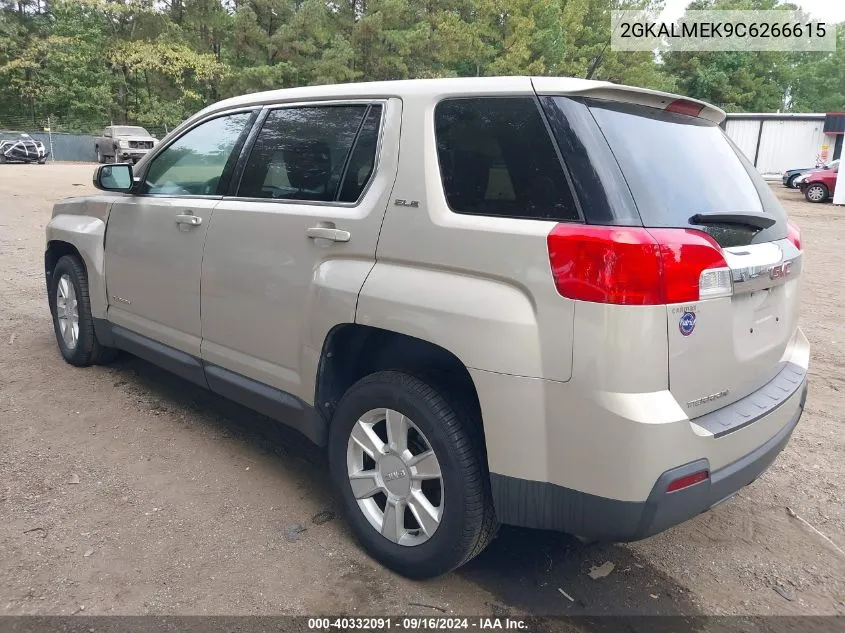 2012 GMC Terrain Sle-1 VIN: 2GKALMEK9C6266615 Lot: 40332091