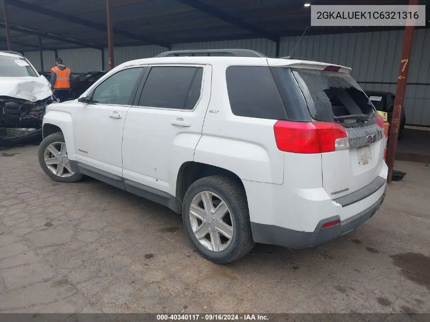 2012 GMC Terrain Slt-1 VIN: 2GKALUEK1C6321316 Lot: 40340117