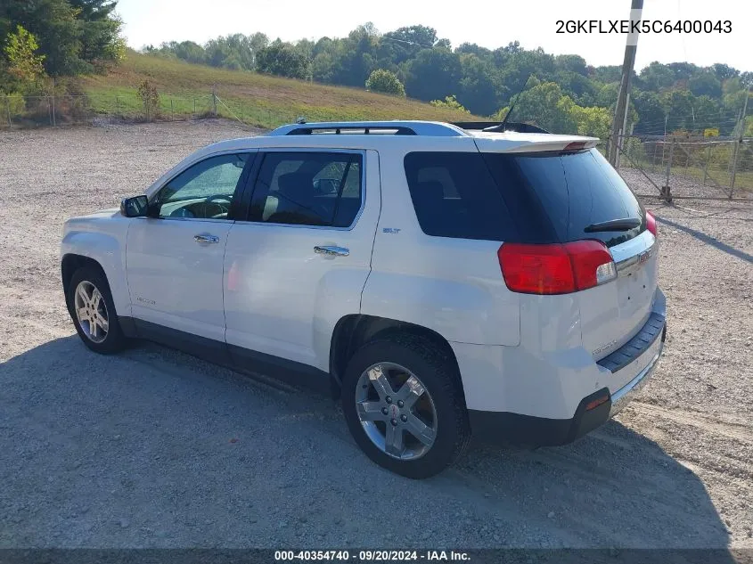 2012 GMC Terrain Slt-2 VIN: 2GKFLXEK5C6400043 Lot: 40354740