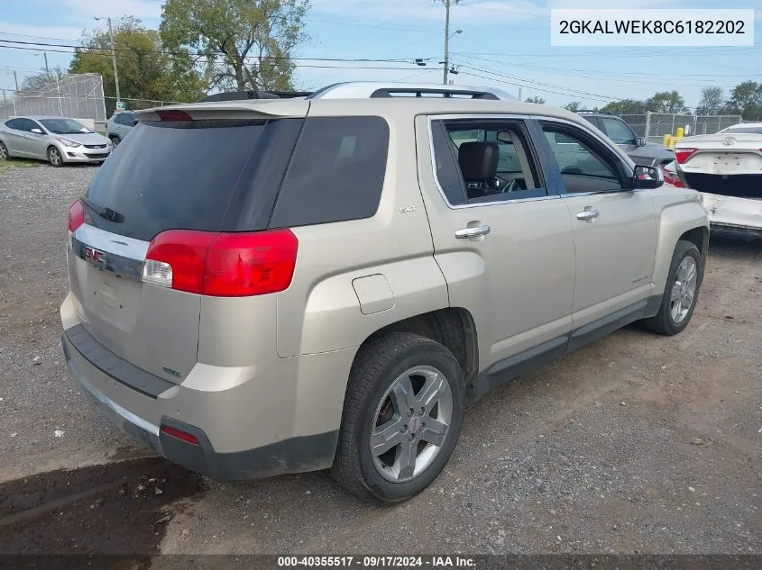 2012 GMC Terrain Slt-2 VIN: 2GKALWEK8C6182202 Lot: 40355517