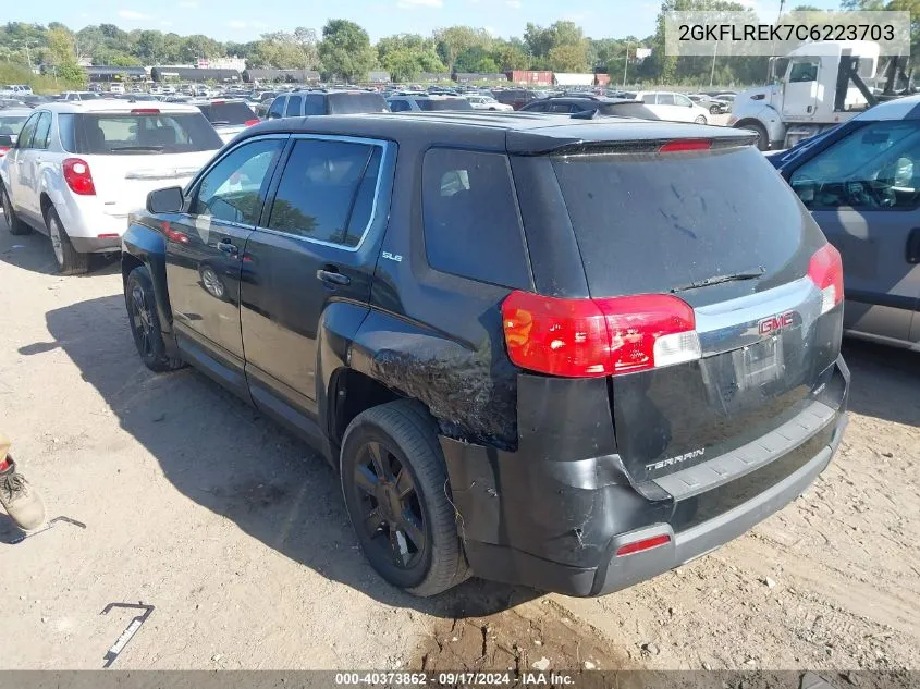 2012 GMC Terrain Sle-1 VIN: 2GKFLREK7C6223703 Lot: 40373862