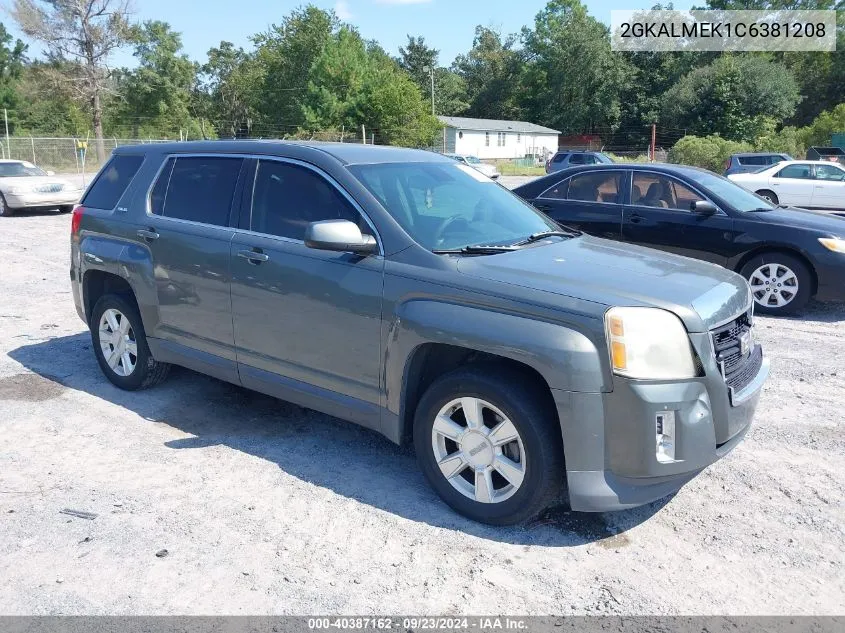 2012 GMC Terrain Sle-1 VIN: 2GKALMEK1C6381208 Lot: 40387162