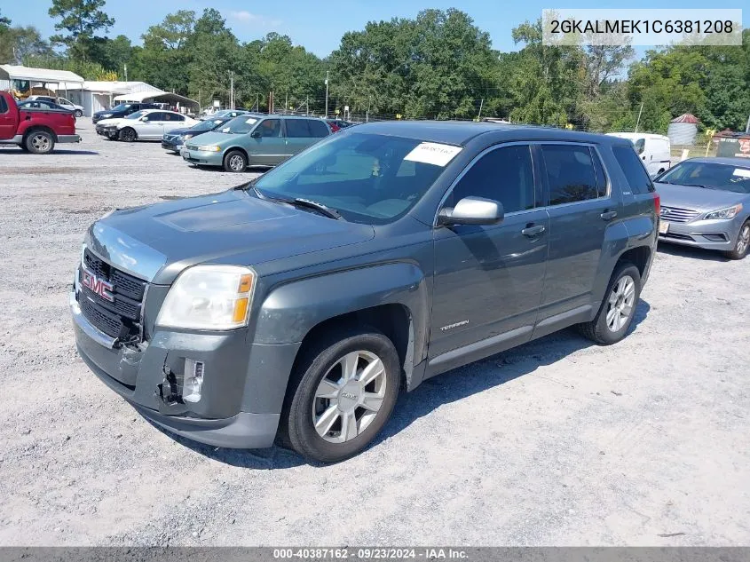 2012 GMC Terrain Sle-1 VIN: 2GKALMEK1C6381208 Lot: 40387162