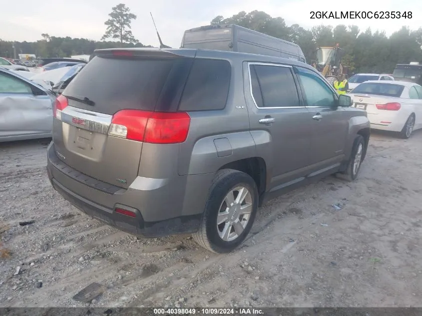 2012 GMC Terrain Sle VIN: 2GKALMEK0C6235348 Lot: 40398049