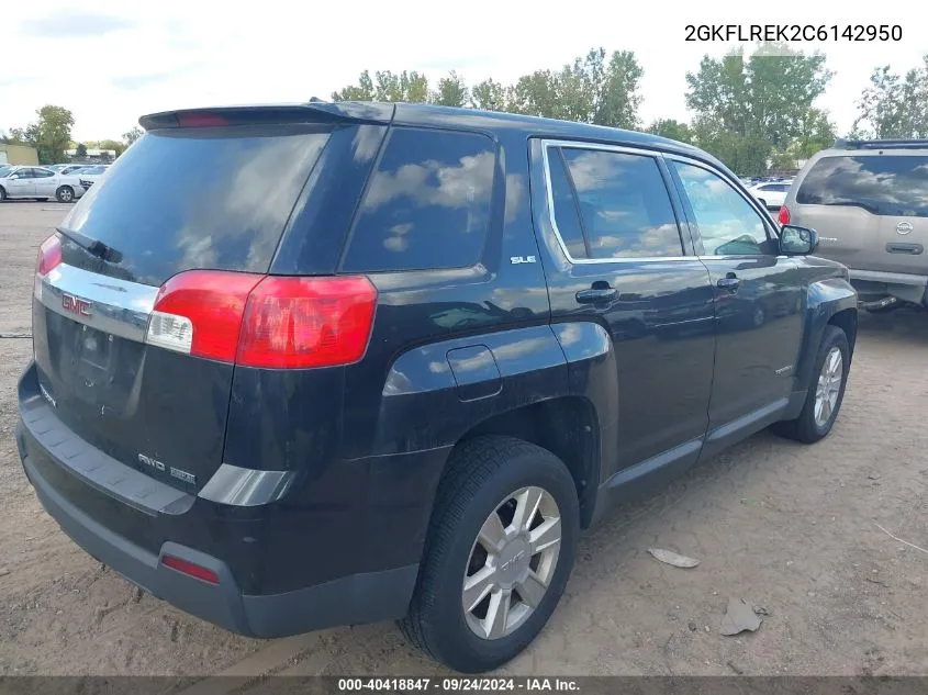 2012 GMC Terrain Sle-1 VIN: 2GKFLREK2C6142950 Lot: 40418847