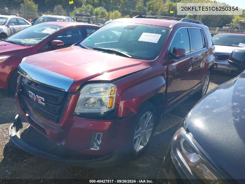 2012 GMC Terrain Sle VIN: 2GKFLTE51C6250354 Lot: 40427517