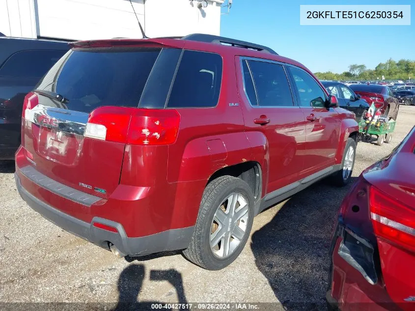 2012 GMC Terrain Sle VIN: 2GKFLTE51C6250354 Lot: 40427517