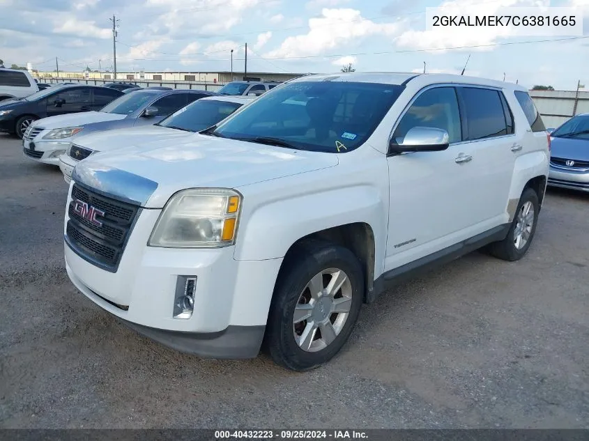 2012 GMC Terrain Sle-1 VIN: 2GKALMEK7C6381665 Lot: 40432223