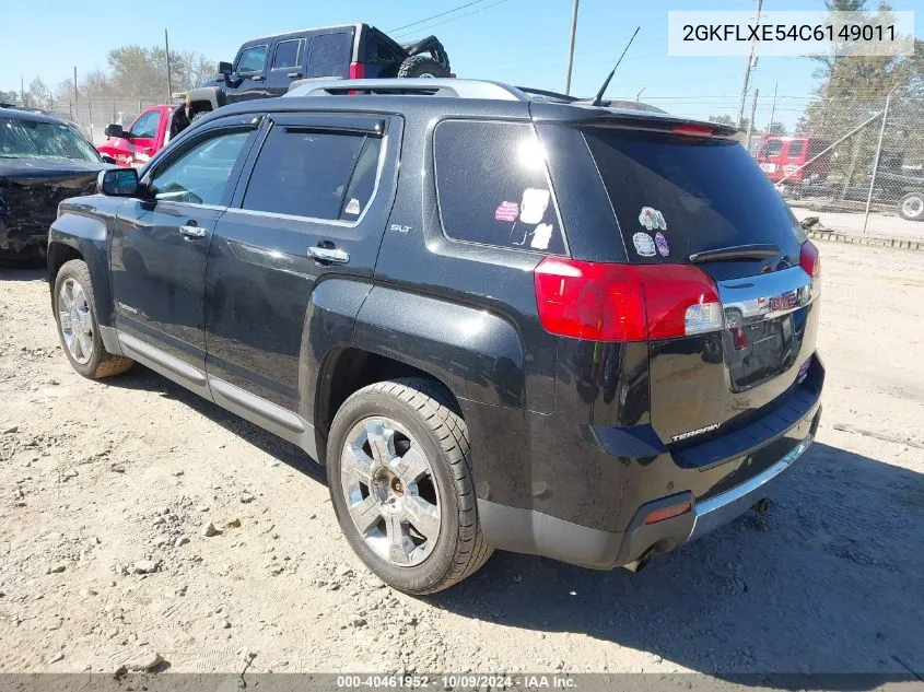 2012 GMC Terrain Slt-2 VIN: 2GKFLXE54C6149011 Lot: 40461952