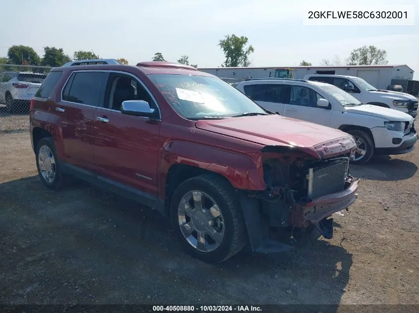 2012 GMC Terrain Slt-2 VIN: 2GKFLWE58C6302001 Lot: 40508880