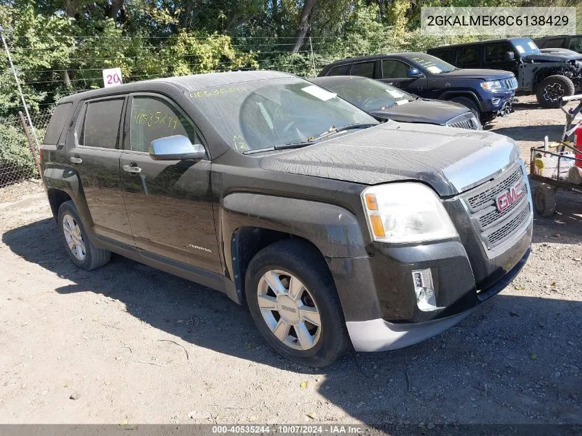 2012 GMC Terrain Sle-1 VIN: 2GKALMEK8C6138429 Lot: 40535244