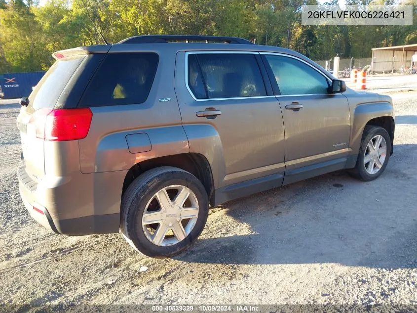 2012 GMC Terrain Slt VIN: 2GKFLVEK0C6226421 Lot: 40539329