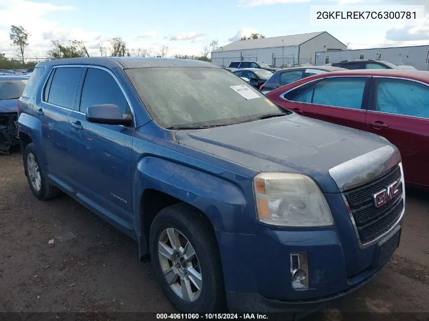 2012 GMC Terrain Sle-1 VIN: 2GKFLREK7C6300781 Lot: 40611060