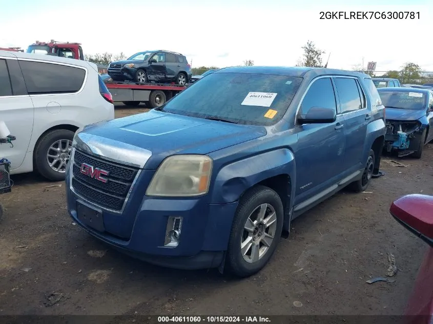 2012 GMC Terrain Sle-1 VIN: 2GKFLREK7C6300781 Lot: 40611060